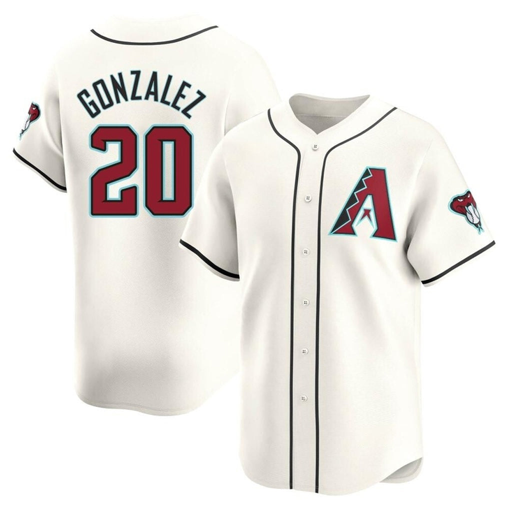 Arizona Diamondbacks #20 Luis Gonzalez Player Cream Limited Home Game Stitched Baseball Jersey