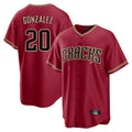 Arizona Diamondbacks #20 Luis Gonzalez Player Red Home Game Stitched Baseball Jersey