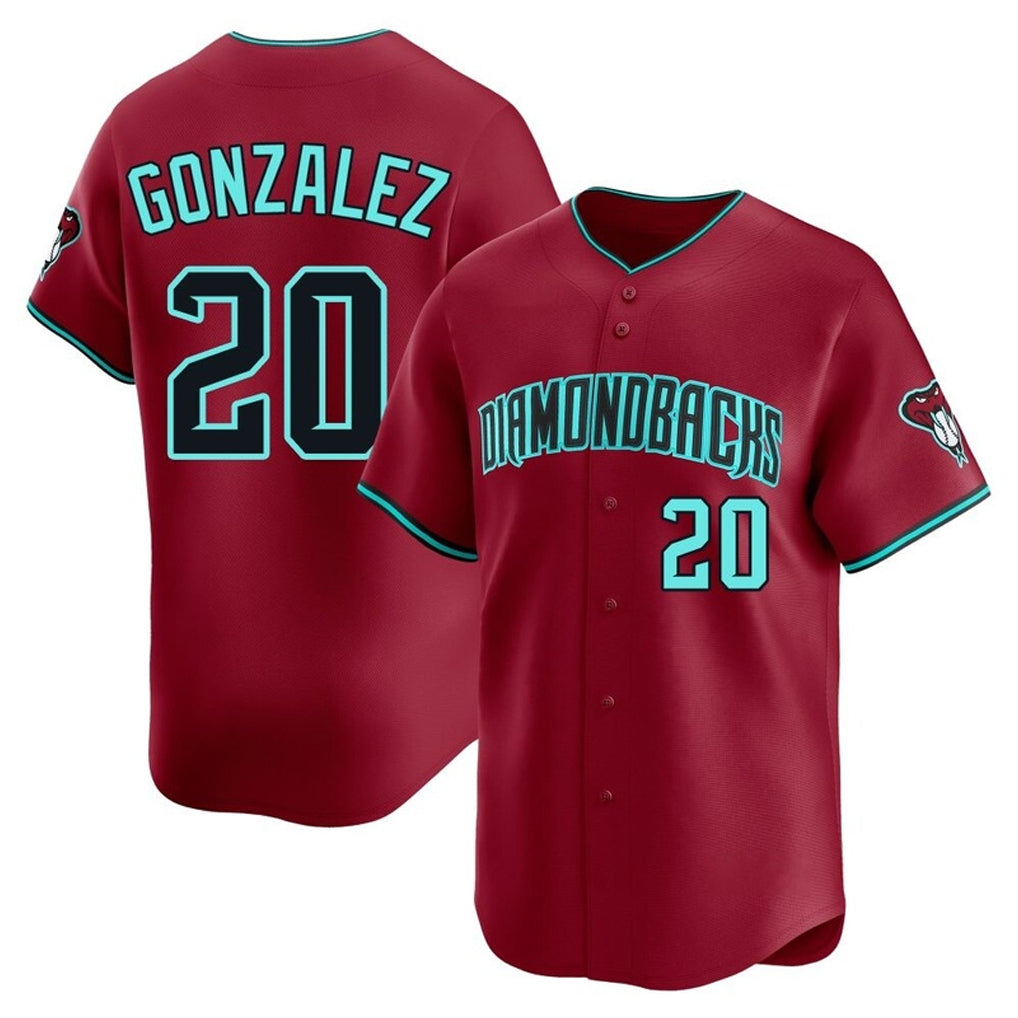 Arizona Diamondbacks #20 Luis Gonzalez Player Red Limited Home Game Stitched Baseball Jersey