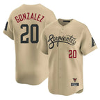 Arizona Diamondbacks #20 Luis Gonzalez Player Tan City Connect Limited Home Game Stitched Baseball Jersey
