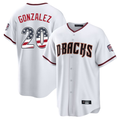 Arizona Diamondbacks #20 Luis Gonzalez White USA 250 Fourth of July Stitched Baseball Jersey