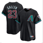 Arizona Diamondbacks #23 Zac Gallen Player Black Fashion Out Home Game Stitched Baseball Jersey