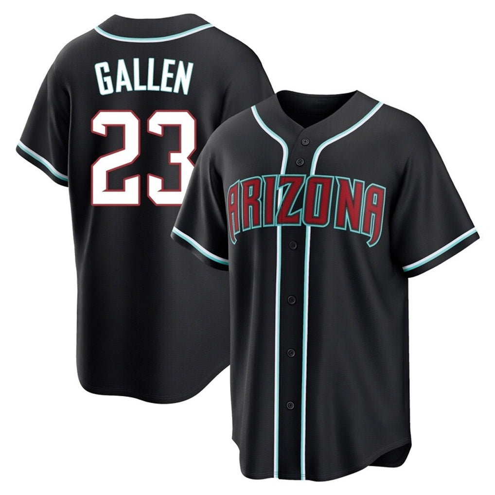 Arizona Diamondbacks #23 Zac Gallen Player Black Home Game Stitched Baseball Jersey