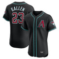 Arizona Diamondbacks #23 Zac Gallen Player Black Limited Elite Home Game Stitched Baseball Jersey