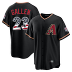Arizona Diamondbacks #23 Zac Gallen Black USA 250 Fourth of July Stitched Baseball Jersey