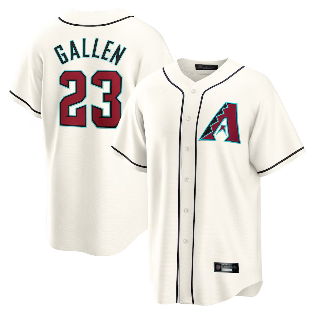 Arizona Diamondbacks #23 Zac Gallen Player Cream Home Game Stitched Baseball Jersey