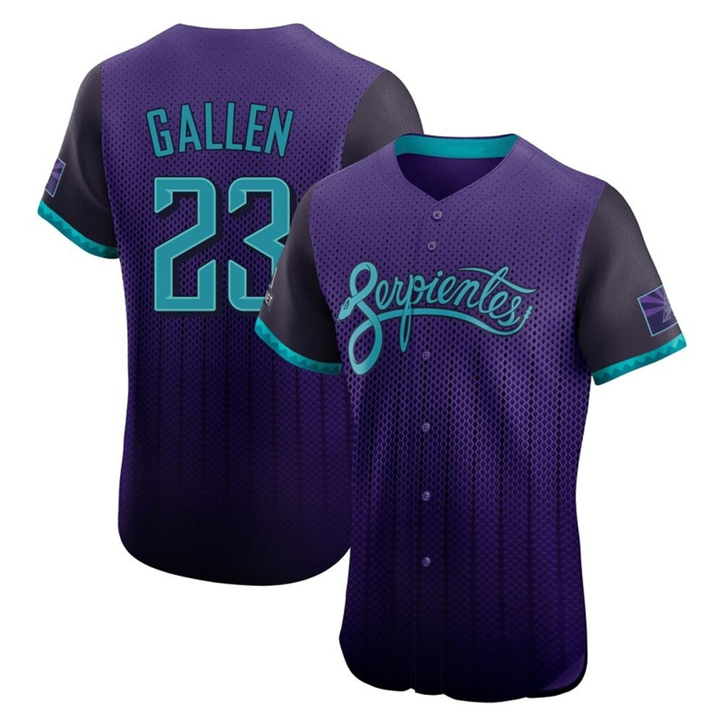 Arizona Diamondbacks #23 Zac Gallen Player Purple City Connect Limited Elite Home Game Stitched Baseball Jersey