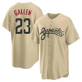 Arizona Diamondbacks #23 Zac Gallen Player Tan City Connect Home Game Stitched Baseball Jersey