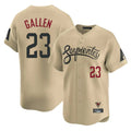 Arizona Diamondbacks #23 Zac Gallen Player Tan City Connect Limited Home Game Stitched Baseball Jersey