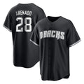Arizona Diamondbacks #28 Nolan Arenado Player Black Game Home Stitched Baseball Jersey