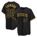 Arizona Diamondbacks #28 Nolan Arenado Player Black Snake Skin City Home Game Stitched Baseball Jersey