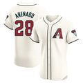 Arizona Diamondbacks #28 Nolan Arenado Player Cream Limited Elite Home Game Stitched Baseball Jersey
