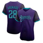 Arizona Diamondbacks #28 Nolan Arenado Player Purple City Connect Limited Elite Home Game Stitched Baseball Jersey
