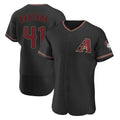 Arizona Diamondbacks #41 Carlos Santana Player Black Limited Elite Home Game Stitched Baseball Jersey