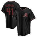 Arizona Diamondbacks #41 Carlos Santana Player Black Limited Home Stitched Baseball Jersey