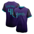Arizona Diamondbacks #41 Carlos Santana Player Purple City Connect Limited Elite Home Game Stitched Baseball Jersey