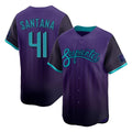 Arizona Diamondbacks #41 Carlos Santana Player Purple City Connect Limited Home Game Stitched Baseball Jersey
