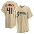 Arizona Diamondbacks #41 Carlos Santana Player Tan City Connect Home Game Stitched Baseball Jersey