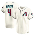 Arizona Diamondbacks #4 Ketel Marte Cream Home Limited Player Baseball Jersey