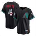 Arizona Diamondbacks #4 Ketel Marte Black USA 250 Fourth of July Home Game Stitched Baseball Jersey
