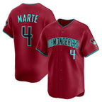 Arizona Diamondbacks #4 Ketel Marte Red Alternate Limited Player Baseball Jersey