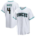 Arizona Diamondbacks #4 Ketel Marte White Cool Base Stitched Baseball Jersey