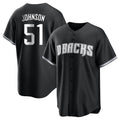 Arizona Diamondbacks #51 Randy Johnson Player Black Game Home Stitched Baseball Jersey