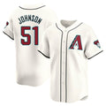 Arizona Diamondbacks #51 Randy Johnson Player Cream Limited Home Game Stitched Baseball Jersey