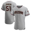 Arizona Diamondbacks #51 Randy Johnson Player Gray Road Limited Elite Home Game Stitched Baseball Jersey