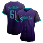 Arizona Diamondbacks #51 Randy Johnson Player Purple City Connect Limited Elite Home Game Stitched Baseball Jersey