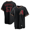 Arizona Diamondbacks #57 Eduardo Rodriguez Player Black Limited Home Stitched Baseball Jersey