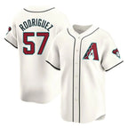 Arizona Diamondbacks #57 Eduardo Rodriguez Player Cream Limited Home Game Stitched Baseball Jersey