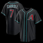 Arizona Diamondbacks #7 Corbin Carroll Black Alternate Replica Baseball Jersey