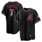 Arizona Diamondbacks #7 Corbin Carroll Black USA 250 Fourth of July Stitched Baseball Jersey