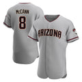 Arizona Diamondbacks #8 James McCann Player Gray Road Limited Elite Home Game Stitched Baseball Jersey