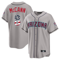 Arizona Diamondbacks #8 James McCann Gray USA 250 Fourth of July Stitched Baseball Jersey