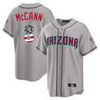 Arizona Diamondbacks #8 James McCann Gray USA 250 Fourth of July Stitched Baseball Jersey