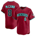 Arizona Diamondbacks #8 James McCann Player Red Limited Home Game Stitched Baseball Jersey