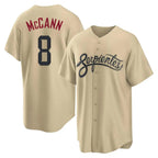 Arizona Diamondbacks #8 James McCann Player Tan City Connect Home Game Stitched Baseball Jersey