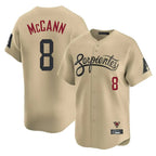 Arizona Diamondbacks #8 James McCann Player Tan City Connect Limited Home Game Stitched Baseball Jersey