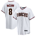 Arizona Diamondbacks #8 James McCann Player White Home Game Stitched Baseball Jersey
