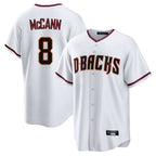 Arizona Diamondbacks #8 James McCann Player White Home Game Stitched Baseball Jersey