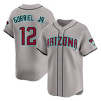 Arizona Diamondbacks #12 Lourdes Gurriel Jr Player Gray Road Limited Home Game Stitched Baseball Jersey