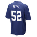 Arvell Reese Giants #52 Royal 2026 Draft Game Stitched Football Jersey