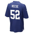 Arvell Reese Giants #52 Royal 2026 Draft Game Stitched Football Jersey