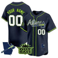 Atlanta Braves Atliens Vapor Premier Limited Custom Jersey V2 â€?All Stitched-Navy Baseball Jersey