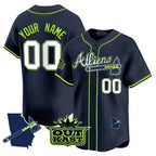 Atlanta Braves Atliens Vapor Premier Limited Custom Jersey V2 â€?All Stitched-Navy Baseball Jersey