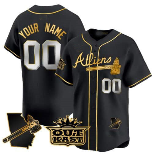 Atlanta Braves Atliens Vapor Premier Limited Custom Jersey V2 â€?Black Baseball Jersey