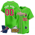 Atlanta Braves Atliens Vapor Premier Limited Custom Jersey V2 â€?Green Baseball Jersey
