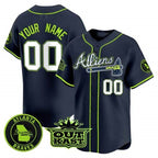 Atlanta Braves Atliens Vapor Premier Limited Custom Jersey â€?All Stitched-Navy Baseball Jersey